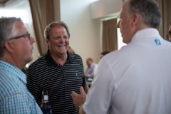 The folks from Pinkerton Tobacco have their kickoff dinner at the Osteria Pronto restaurant at the JW Mariott Indianapolis on May 27th 2017