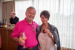 The folks from Pinkerton Tobacco have their kickoff dinner at the Osteria Pronto restaurant at the JW Mariott Indianapolis on May 27th 2017