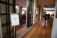 The folks from Pinkerton Tobacco have their kickoff dinner at the Osteria Pronto restaurant at the JW Mariott Indianapolis on May 27th 2017
