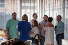 The folks from Pinkerton Tobacco have their kickoff dinner at the Osteria Pronto restaurant at the JW Mariott Indianapolis on May 27th 2017