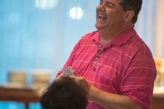 The folks from Pinkerton Tobacco have their kickoff dinner at the Osteria Pronto restaurant at the JW Mariott Indianapolis on May 27th 2017