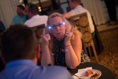The folks from Pinkerton Tobacco have their kickoff dinner at the Osteria Pronto restaurant at the JW Mariott Indianapolis on May 27th 2017