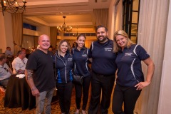 The folks from Pinkerton Tobacco have their kickoff dinner at the Osteria Pronto restaurant at the JW Mariott Indianapolis on May 27th 2017