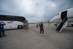 The folks from Pinkerton Tobacco executives and their contest winners go to the Indianapolis 500 before doing double duty by going to the Coke 600 in Charlotte.  Event done by x9 promotions out of Las Vegas.