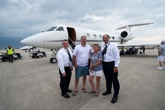 The folks from Pinkerton Tobacco executives and their contest winners go to the Indianapolis 500 before doing double duty by going to the Coke 600 in Charlotte.  Event done by x9 promotions out of Las Vegas.